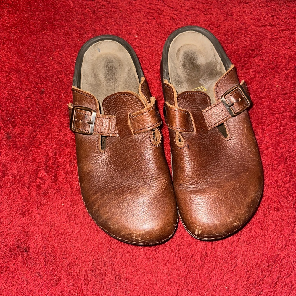 Leather Clogs - image 1